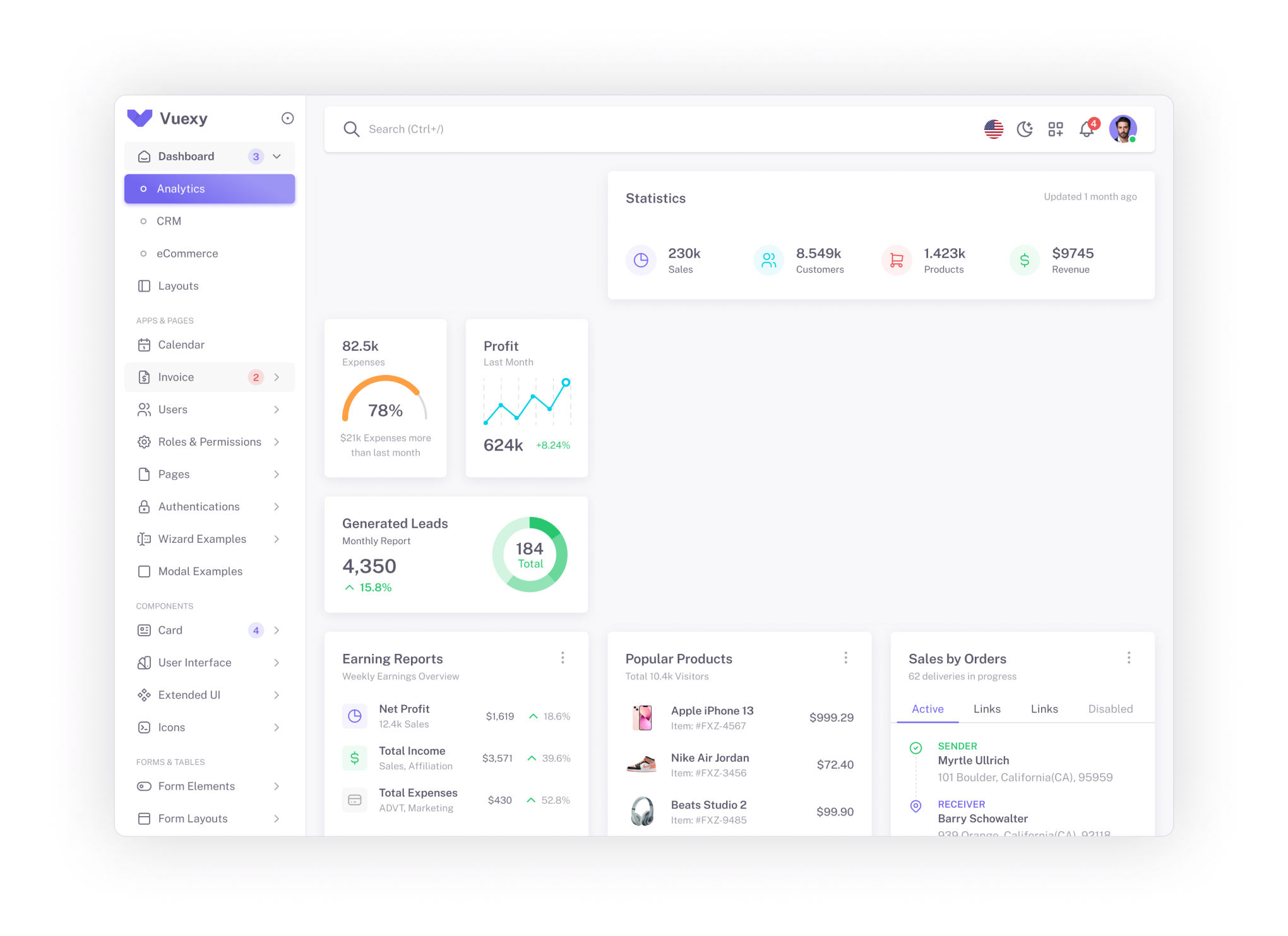 platform dashboard preview